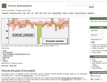 Tablet Screenshot of forexautomaton.com